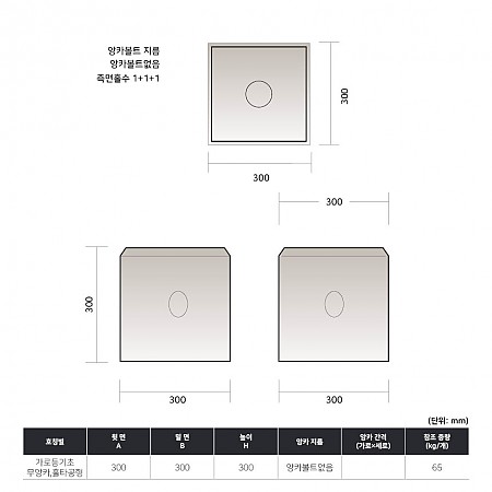 300*300*300(무앙카,홀타공형)