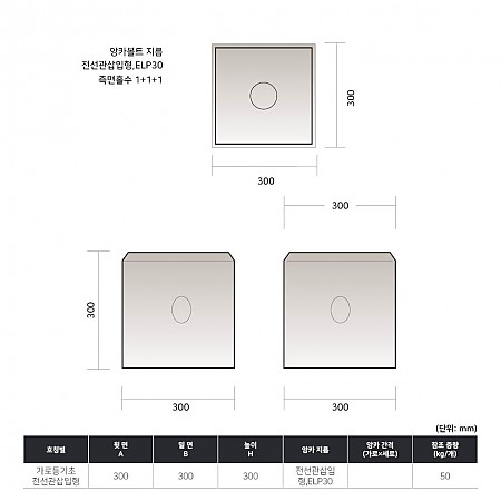 300*300*300(전선관삽입형)