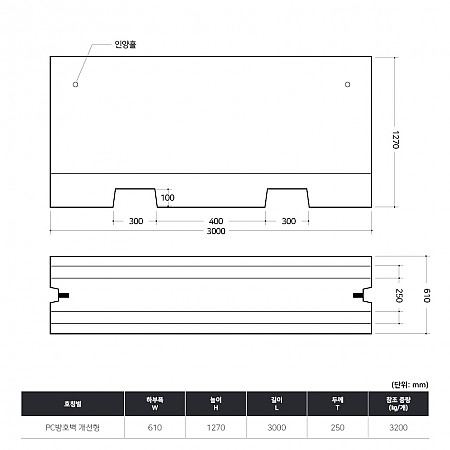 610*1270*3000*250T(개선형)
